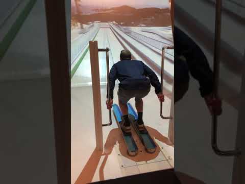 Ski Jump Simulator at Winter Olympics Museum in Sapporo